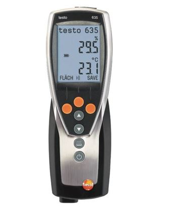 Picture of Testo 635 Sıcaklık,Nem ve Mutlak Basınç Ölçüm Cihazı (Çiğleşme sıcaklıkğı ölçümü),(Basınçlı Hatlar)